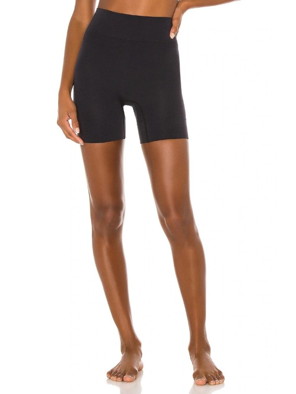 Yummie Bria No Roll Shorts Black S/M Seamless High-Waist